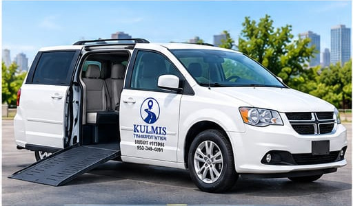 Ride step — Door-through-door assistance, secured seating and a clean, climate-controlled cabin.